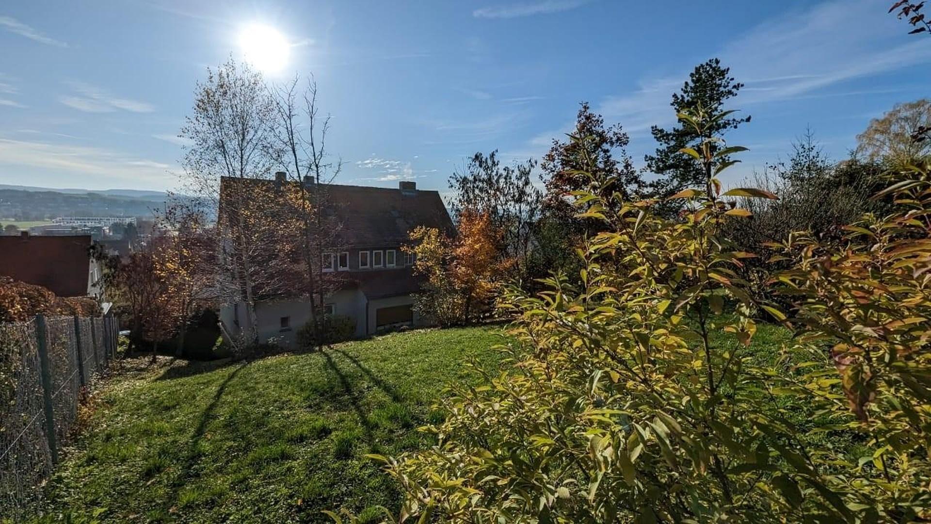 Blick aufs Haus