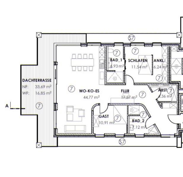 Obergeschoss Whg 7