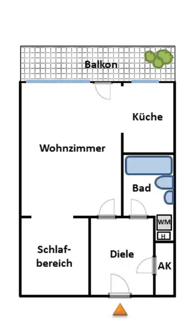 Grundriss - unbemaßt