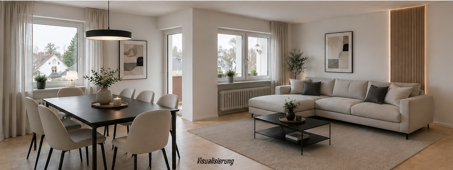 Wohnzimmer 1 - Visualisierung