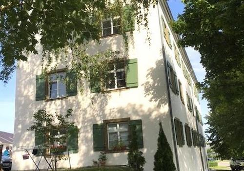 Seitenansicht vom Haus 