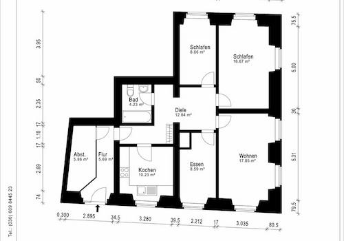 Bemasster Grundriss