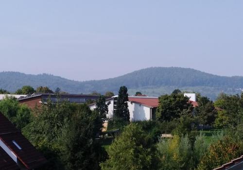 Blick vom Balkon