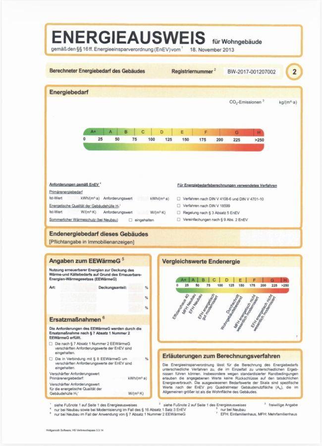 Energie Ausweis 1