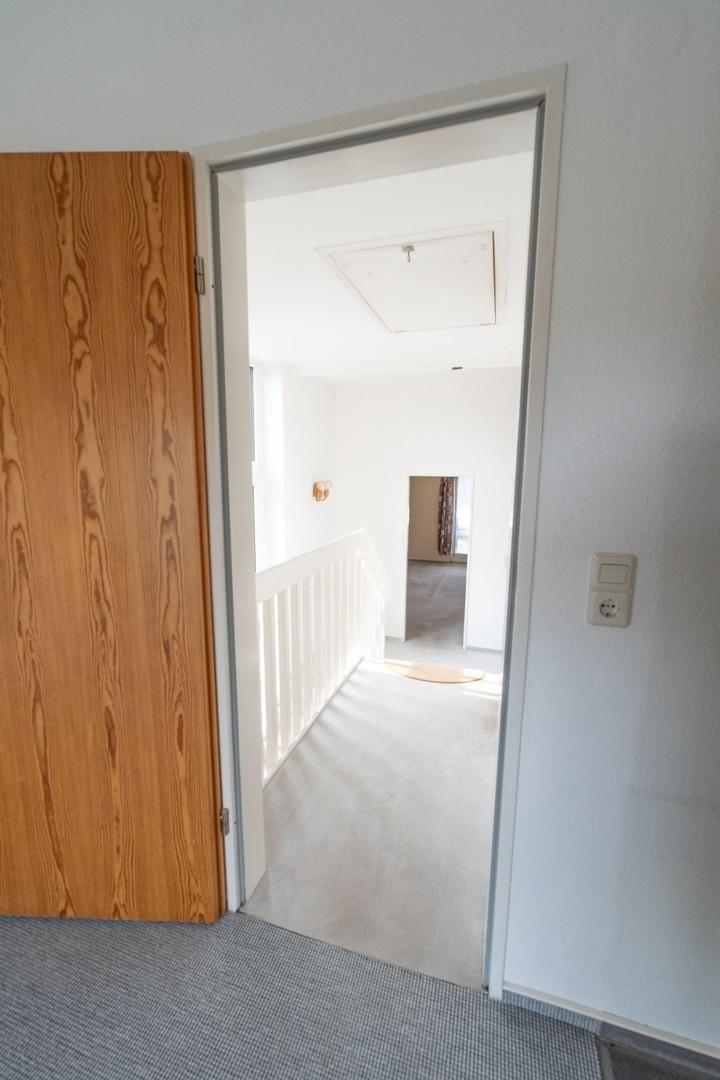 Blick aus Schlafzimmertür