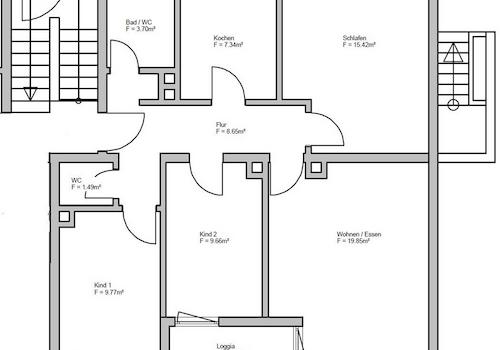 Grundriss EG links
