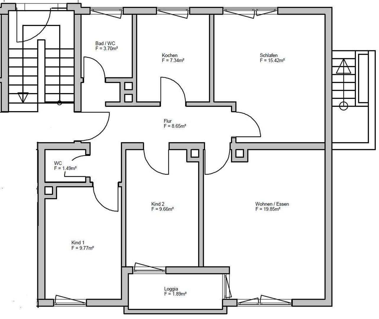 Grundriss EG links