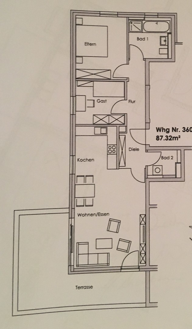 Grundriss Wohnung