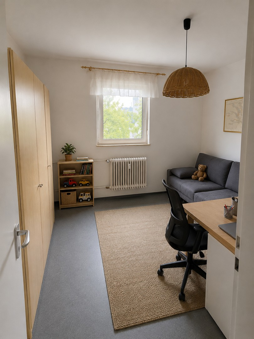 Arbeitszimmer visualisiert