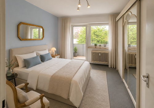 Schlafzimmer visualisiert
