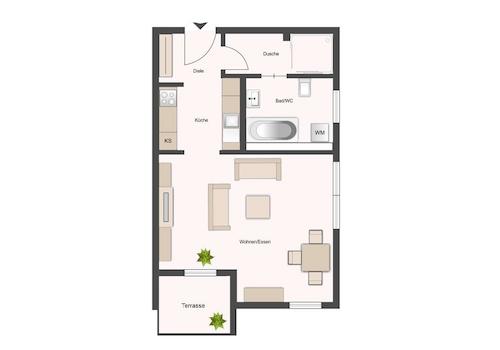 Grundriss - Wohnung 5