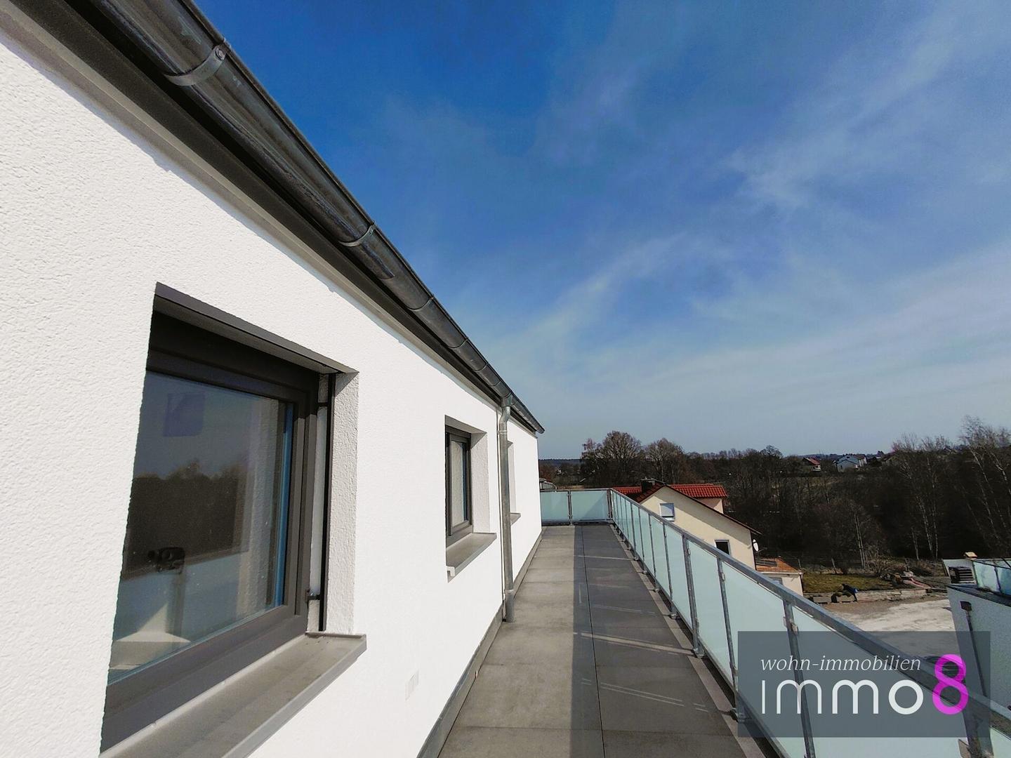 Umlaufende Dachterrasse mit Weitblick