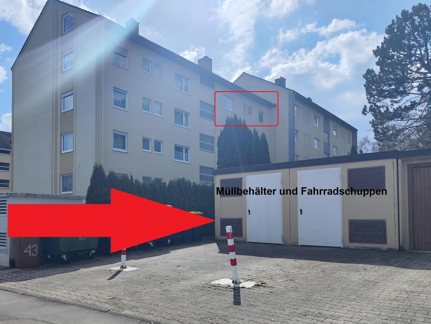 Fahrradschuppen & Müllraum