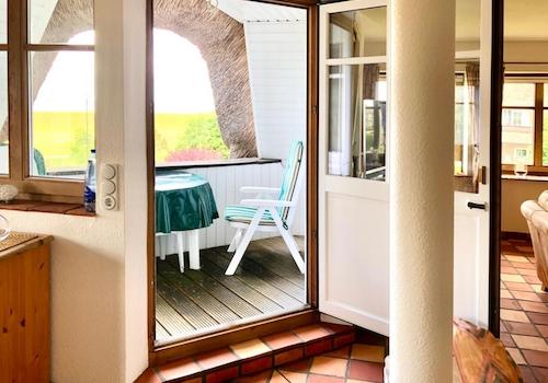 Zugang zur Loggia im Obergesch