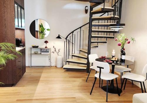 Elegante Wendeltreppe