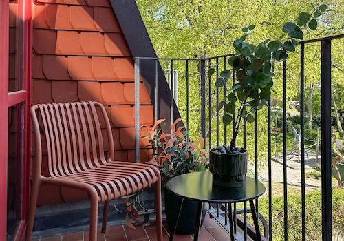 Balkon mit Blick ins Grüne