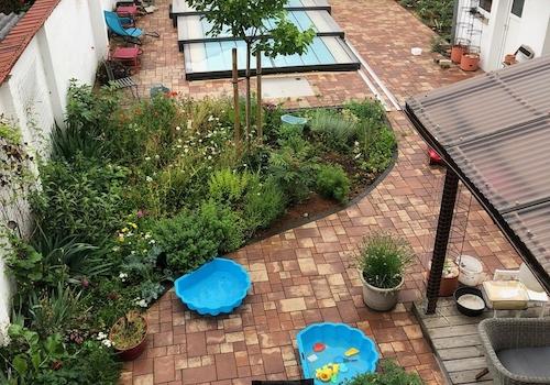 Blick vom Balkon