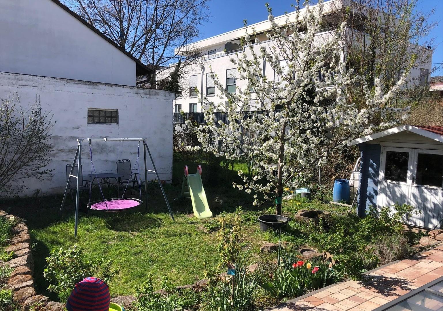 Garten mit Gartenhaus