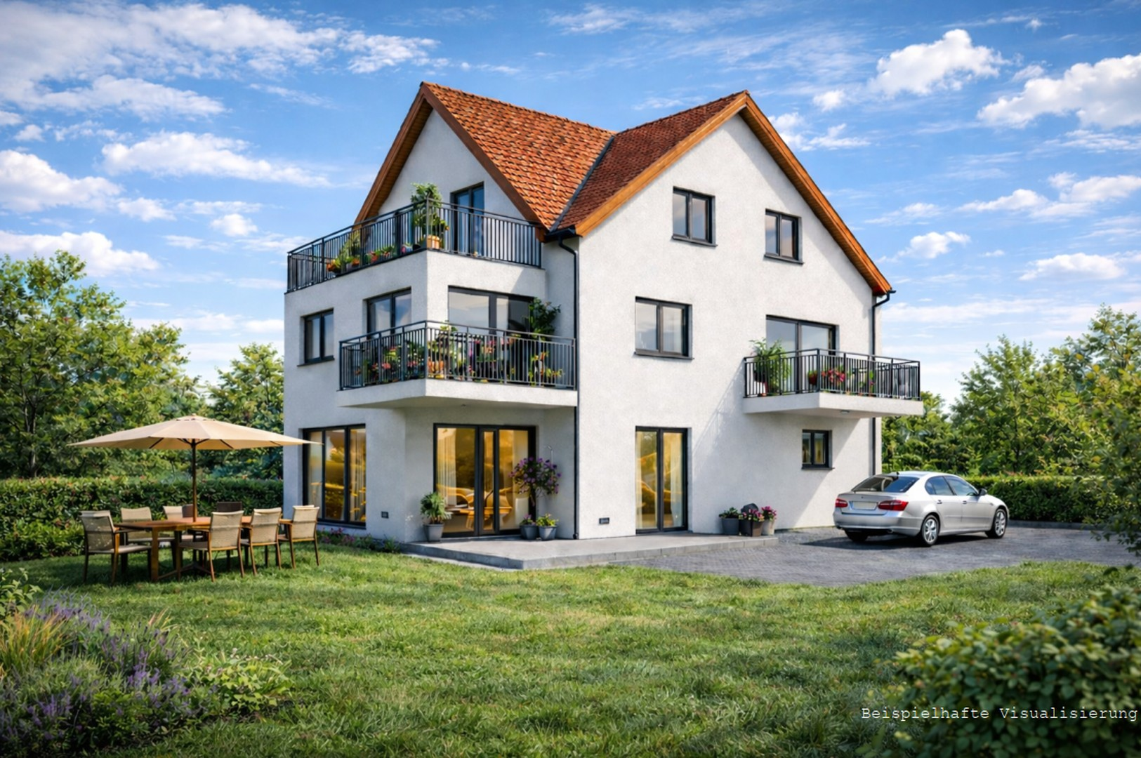 Geplante Gartenansicht I