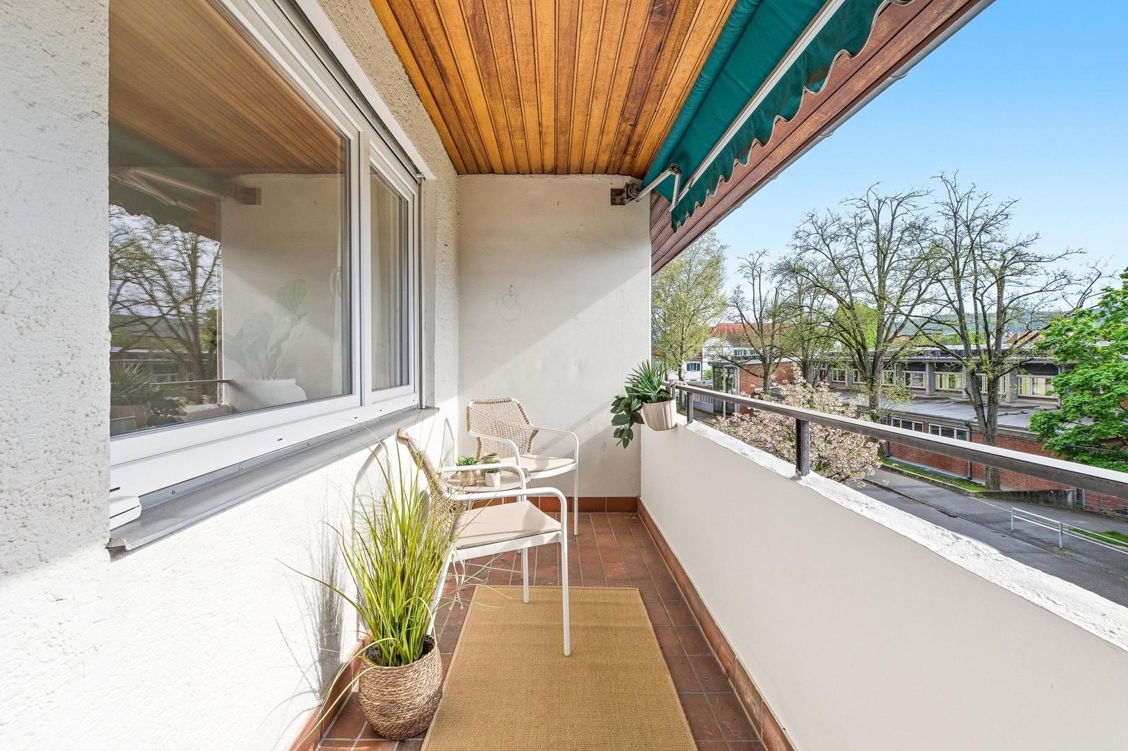 Blick vom Balkon vorne