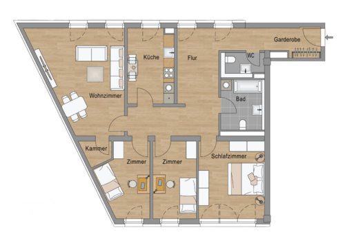 Grundriss WE11