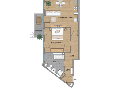 Grundriss WE4