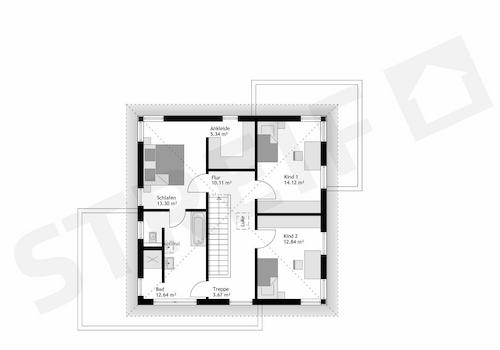 Beispiel Grundriss OG