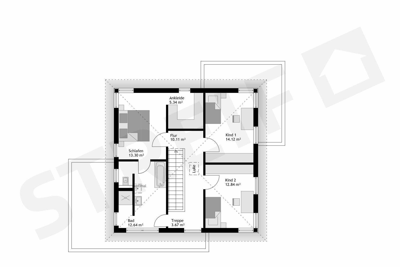 Beispiel Grundriss OG