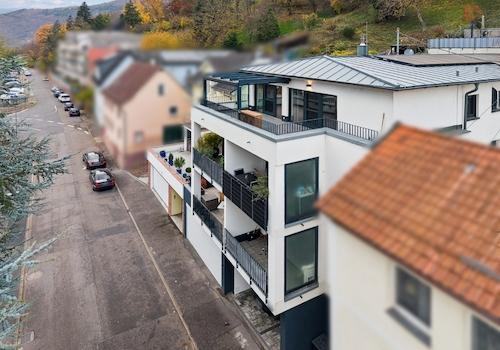 Penthouse in 2. Reihe mit Neckarblick