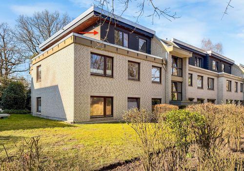 Giebelansicht des Hauses