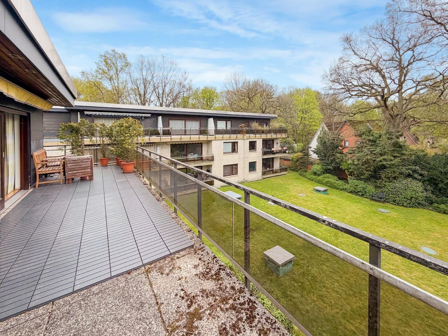 Dachterrasse mit viel Weite