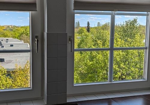 Blick aus dem Küchenfenster