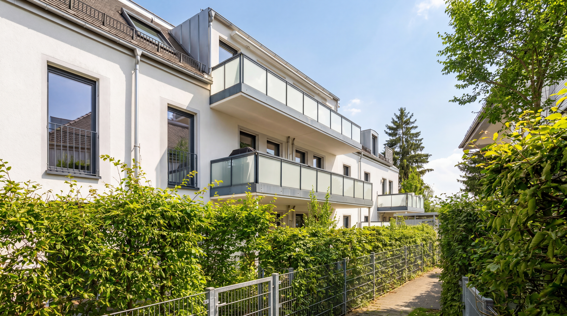 Ansicht auf Balkon