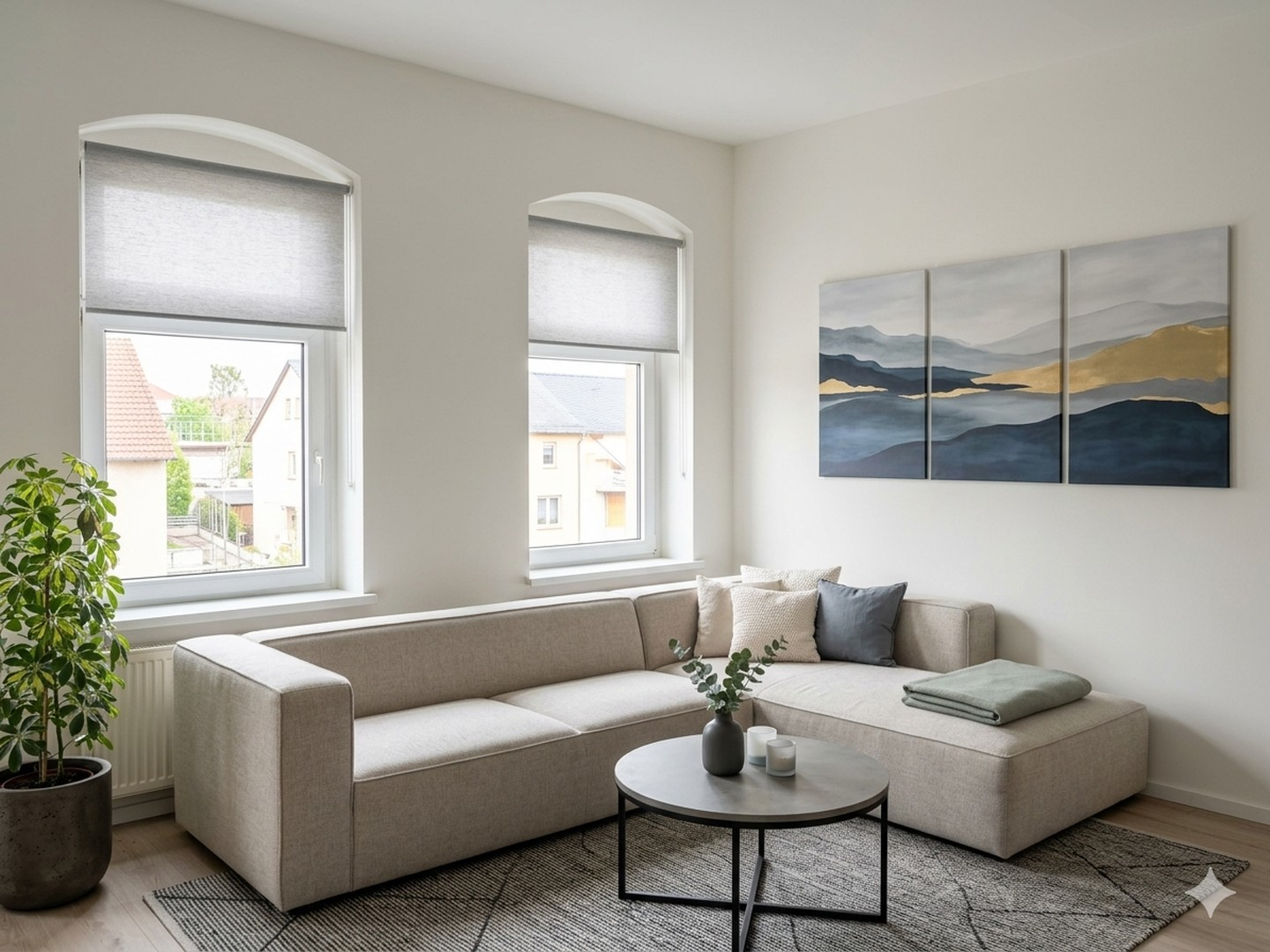 Wohnzimmer (ki-möbliert)