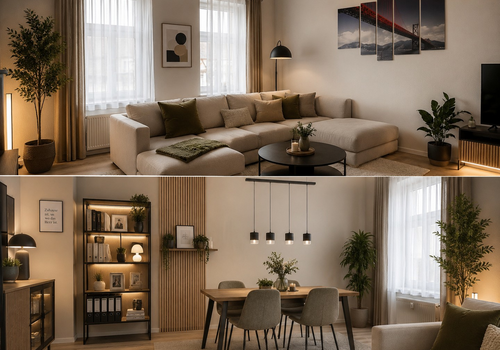 Wohn-/ Esszimmer (ki-möbliert)