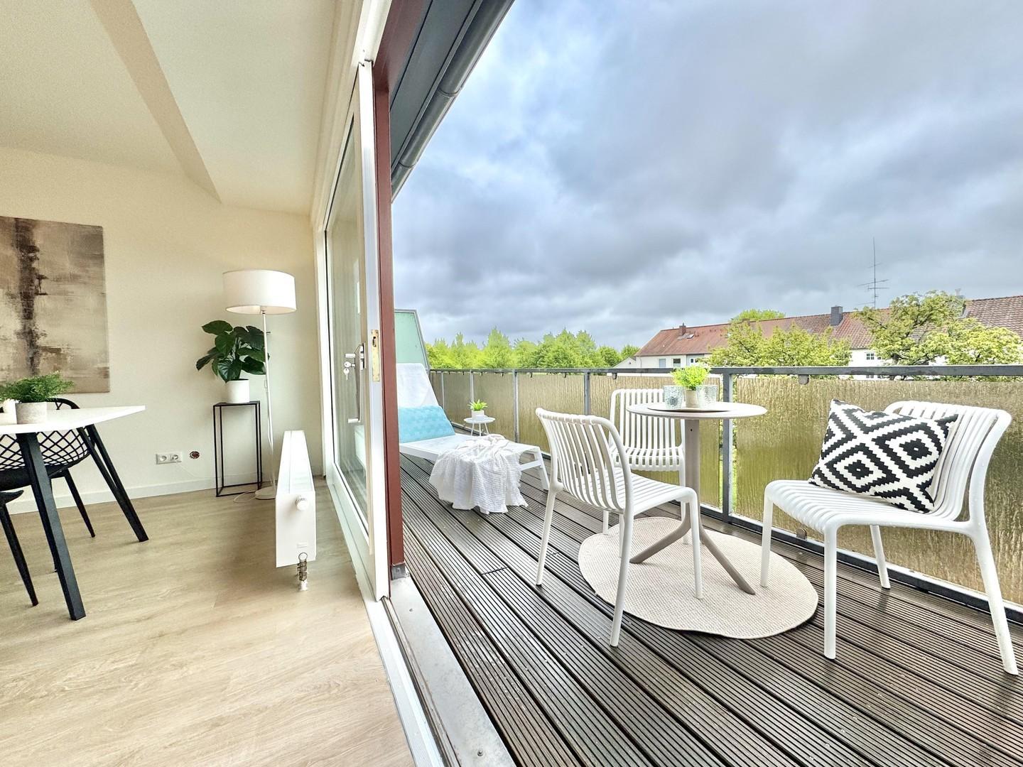 Blick auf die Terrasse 