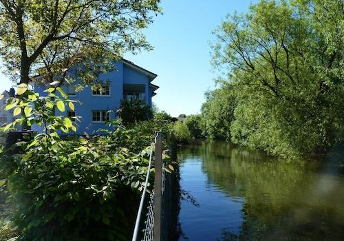 Blick vom Hotelgarten
