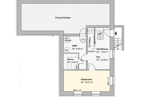 Grundriss Keller