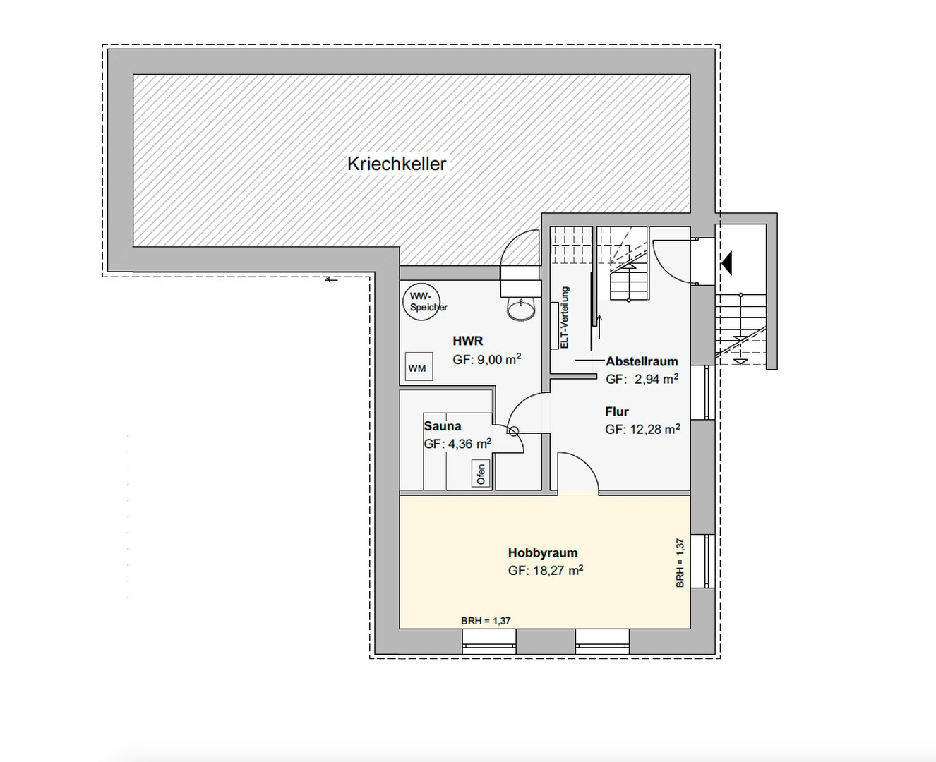 Grundriss Keller