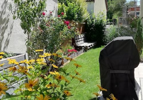 Garten Blick Richtung Süden