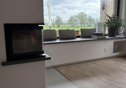 Wohnzimmer EG mit Grundofen