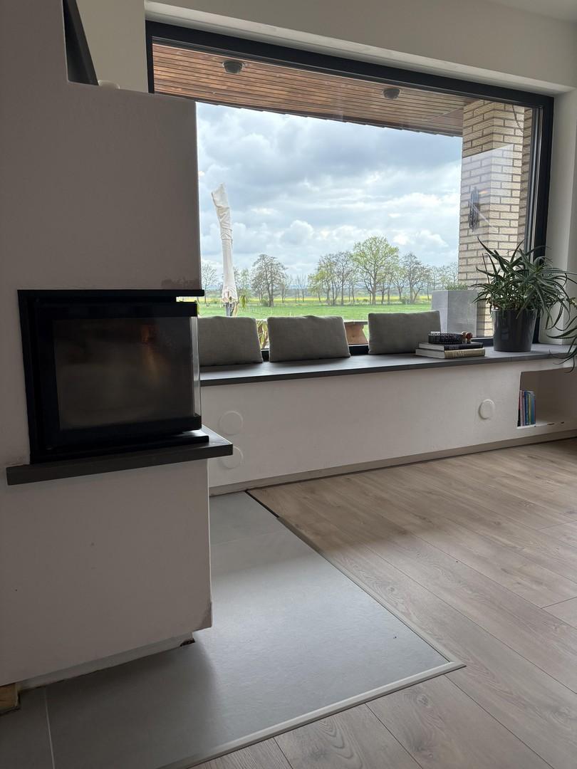 Wohnzimmer EG mit Grundofen