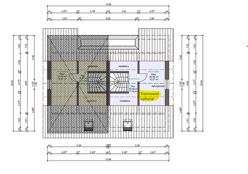 Grundriss Spitzboden