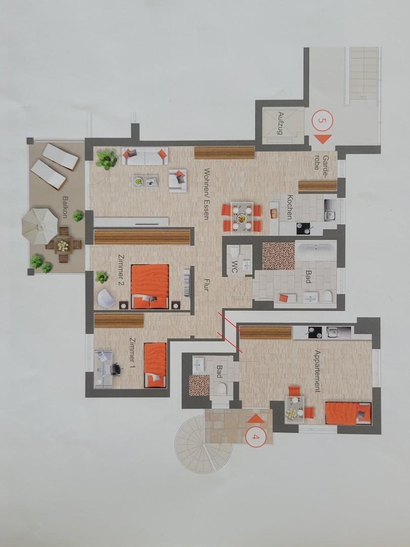 Grundriss Wohnung