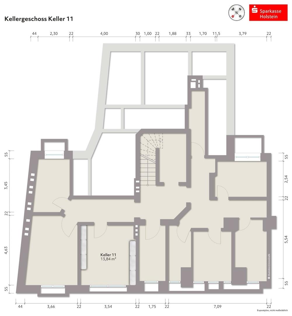 Grundriss Kellergeschoss Nr. 11