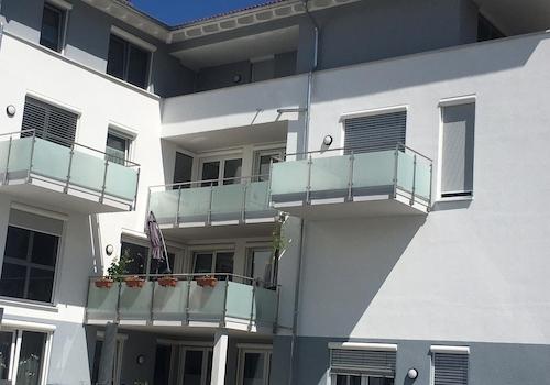 Ansicht teilüberdachter Balkon