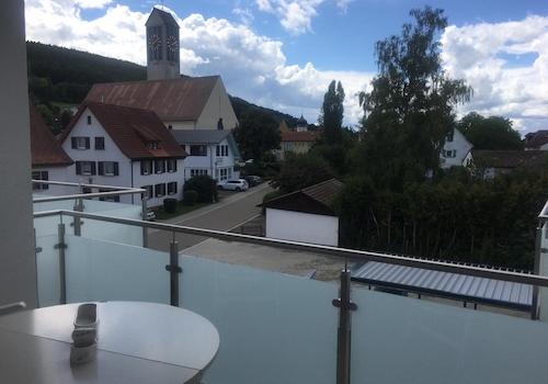 Blick vom Balkon