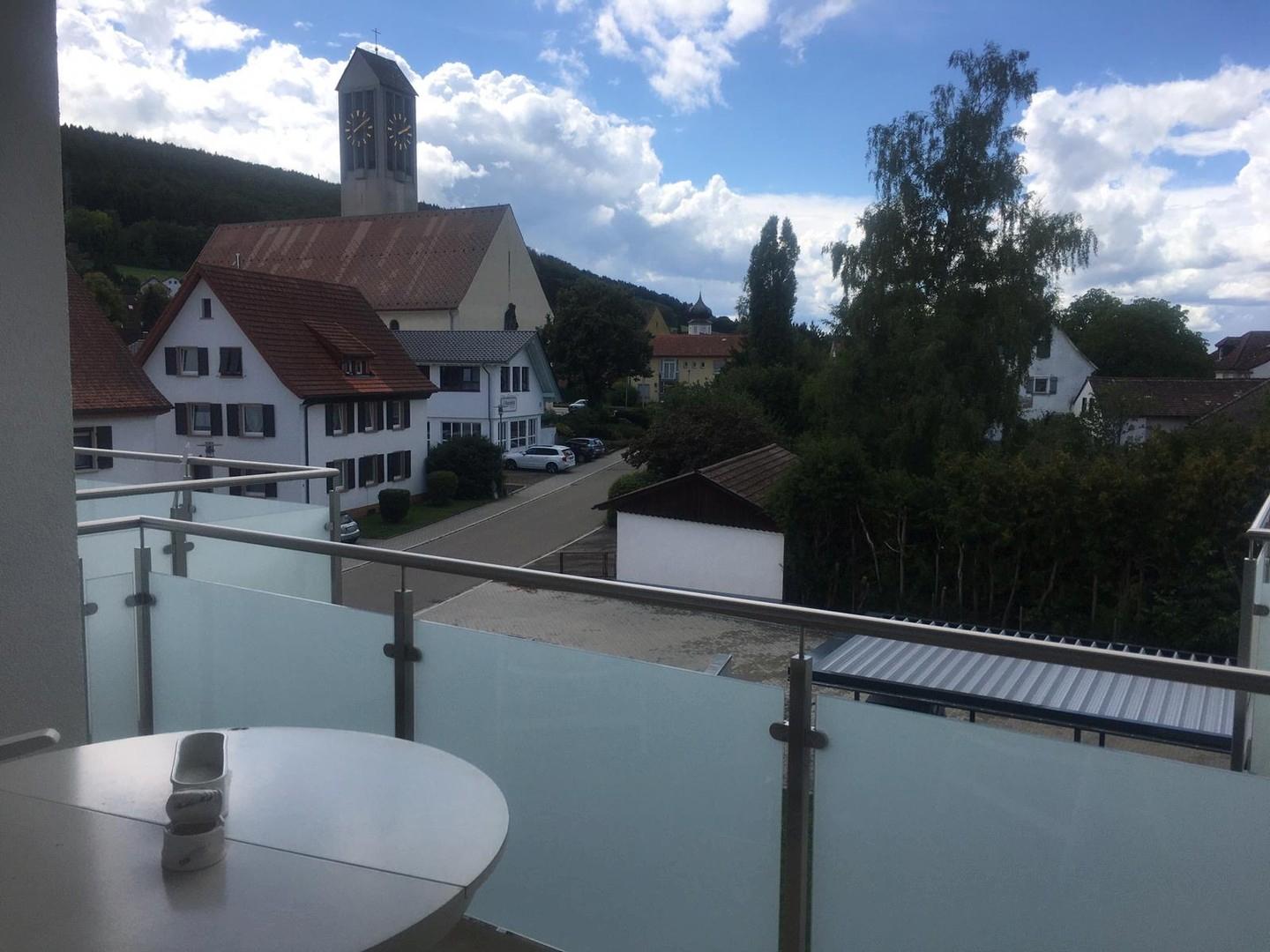 Blick vom Balkon