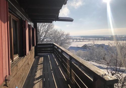 Sonniger Balkon