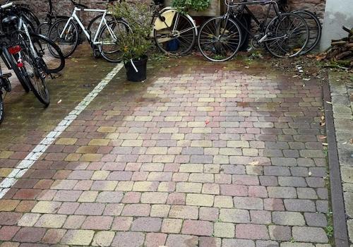 Stellplatz im Innenhof